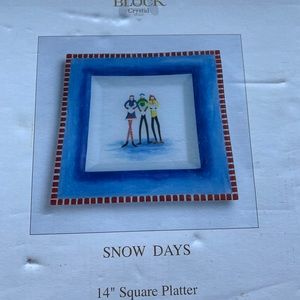 14” square serving platter